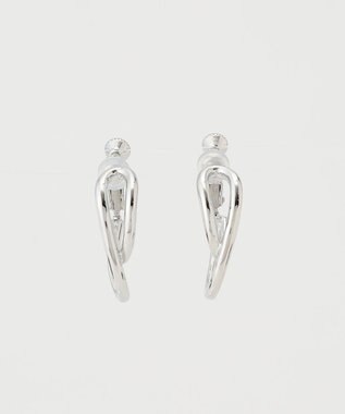 ICB 【CLASSY.1月号掲載】アーチイヤリング シルバー系