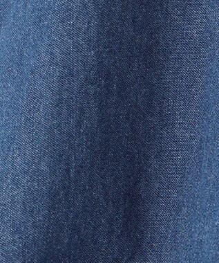 ANY KIDS 裾 ロゴ刺繍 スカパン デニムブルー