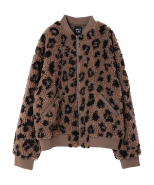 Green Parks ・Ｄｏｕｂｌｅ　Ｆｌａｇｓ　　ボアブルゾン Leopard