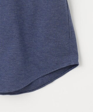 JOSEPH ABBOUD 【快適な着心地/イージーケア】コンパクトジャージースクエアジャガート 半袖 シャツ サックスブルー系7