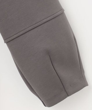 J.PRESS LADIES 【洗える】ダンボールジャージー ブルゾン グレー系