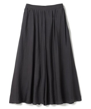 UNFILO ヴィンテージシアー ギャザーワイドパンツ チャコール