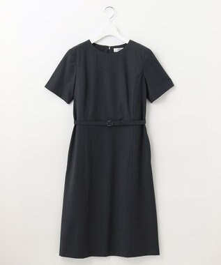 J.PRESS LADIES BAHARIYE フレアー ワンピース ネイビー系