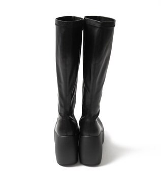 WEGO 厚底ウェッジソールロングブーツ ブラック