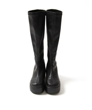 WEGO 厚底ウェッジソールロングブーツ ブラック
