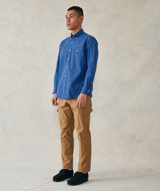 J.PRESS MEN ポプリンストライプシャツ/B.D ブルー系3