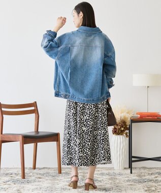 AMERICAN HOLIC ギャザーフレアスカート Leopard