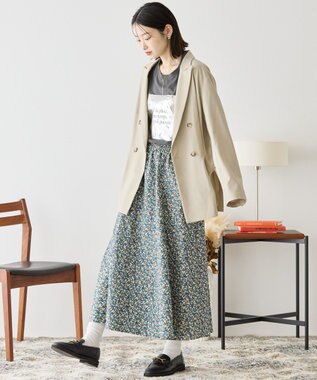 AMERICAN HOLIC ギャザーフレアスカート Flower