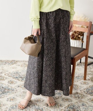 AMERICAN HOLIC ギャザーフレアスカート Black