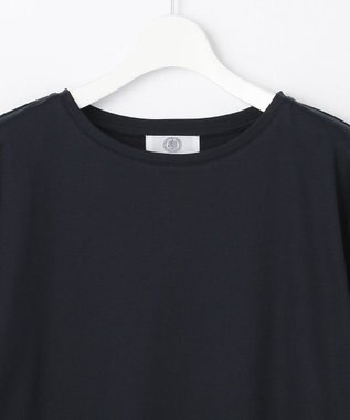 J.PRESS LADIES 【接触冷感・UVケア】レイヤードジャージー カットソー ネイビー系1