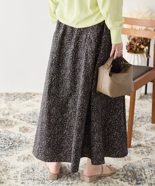 AMERICAN HOLIC ギャザーフレアスカート Black