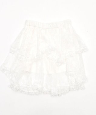 WEGO イレヘムレースミニスカート ホワイト