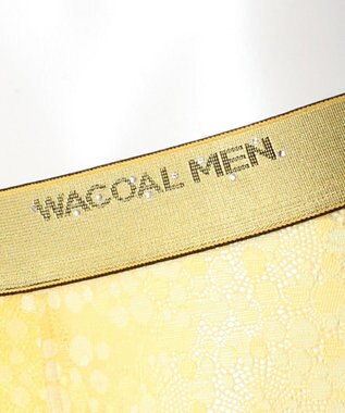 WACOAL MEN WACOAL MEN 【レースボクサー】 ボクサーパンツ レース フロント快適グラマラス 通気性 アウターにひびきにくい 10周年リミテッドデザイン 前閉じ 下着  メンズ WT3825 /ワコールメン イエロー