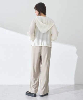 earth music&ecology シアージップパーカー Ivory