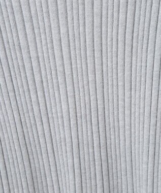 earth music&ecology ライン＆ショルダーボタンニットプルオーバー Gray Mixture