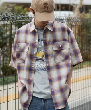 WEGO オンブレチェックシャツ（SS）
