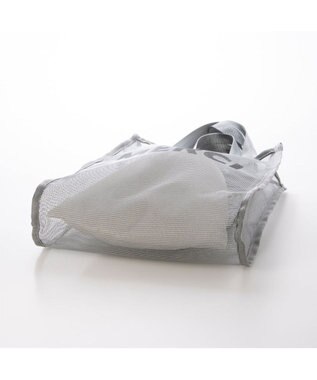 UNBILLION カシュカシュ cachecache / オーバープリントメッシュ2ハンドルトート シルバー