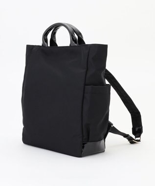 LA BAGAGERIE ツイルナイロン×エナメル リュックサック