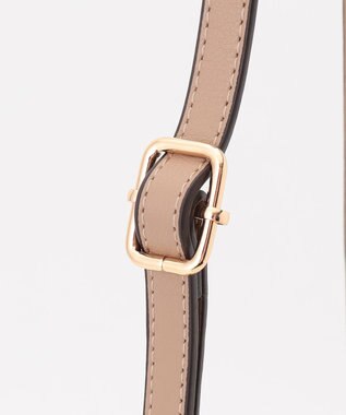 LA BAGAGERIE 【maison vert】 【超軽量・多収納】バイカラーリボンショルダーバッグ グレージュ