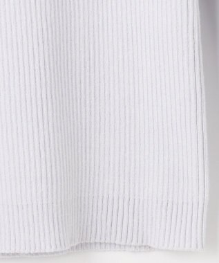 Feroux 【洗える】パフスリーブラメ ニット スカイブルー系