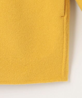 自由区 S ウールリバーショート コート イエロー