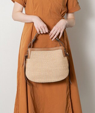 INTER-CHAUSSURES 【LORISTELLA】2WAY異素材コンビネーションショルダーバッグ