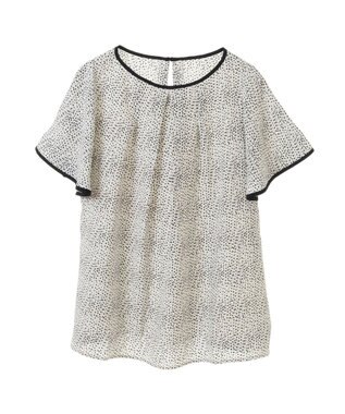 Green Parks アソートバタフライスリーブブラウス Dot