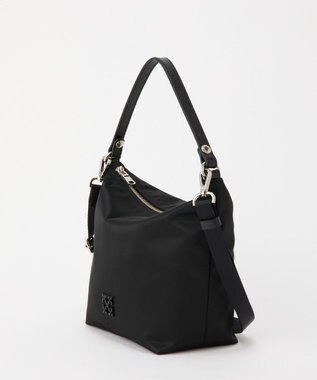 russet シンプルショルダーバッグ【クラウズナイロン】(CE-1467) Black