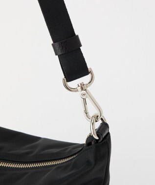 russet シンプルショルダーバッグ【クラウズナイロン】(CE-1467) Black