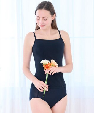 BRADELIS New York 【BRADELIS Me / ノンワイヤー】デイリーコンフォートブラトップ 補正下着 カップ付き ブラトップ ブラック