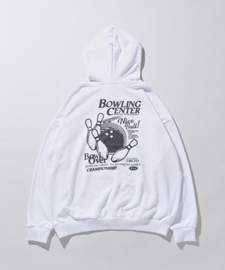 WEGO ヘビーウエイトユニークモチーフプルパーカー ホワイト