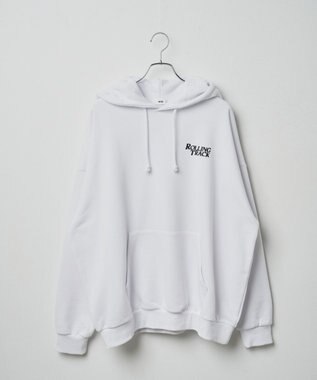 WEGO ヘビーウエイトユニークモチーフプルパーカー ホワイト