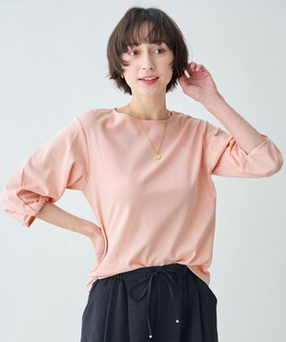 ANY L 【WEB限定】シルケットスムースツイストスリーブカットソー