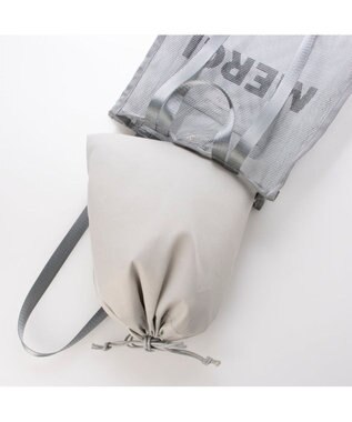 UNBILLION カシュカシュ cachecache / オーバープリントメッシュ2ハンドルトート シルバー