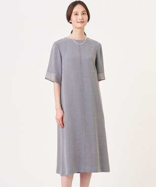 J.PRESS LADIES 【セットアップ対応】MELANGE ライトツイル ワンピース