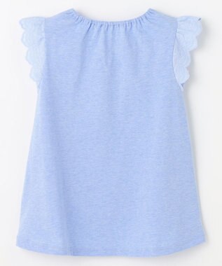 組曲 KIDS 【110-140㎝】フラワーエンブロイダリー チュニック サックスブルー