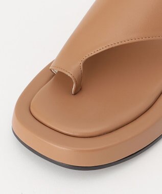 united bamboo 厚底トングサンダル キャメル系