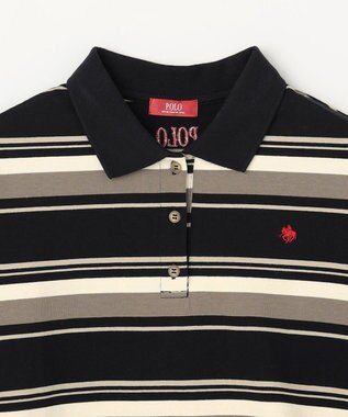 ANY 【POLO BCS別注】マルチカラー短丈ポロシャツ ブラックボーダー