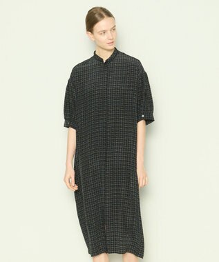 JOSEPH 【洗える】アクロスプリント　ドレス Black