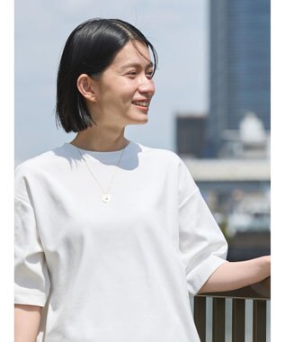 AMERICAN HOLIC 抗菌防臭＋ＵＶカット裾ラウンドカットチュニック Off White