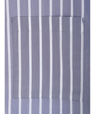 CRAFT STANDARD BOUTIQUE プランサーボタンシャツワンピース Stripe Blue