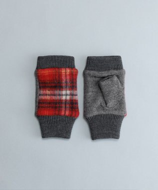 ORuKuBET タンチェックフィンガーレスグローブ(WOMEN) レッド