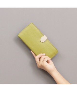 UNBILLION アトランタ ATLANTA / 牛革薄マチロングウォレット グリーン