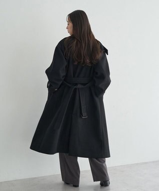 earth music&ecology 3WAYカラーロングコート Black