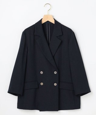 組曲 ライトリネンライク ジャケット ネイビー系