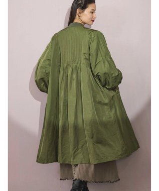 Green Parks ■ＥＳＣＡＲ　ピンタックミリタリーロングコート Khaki