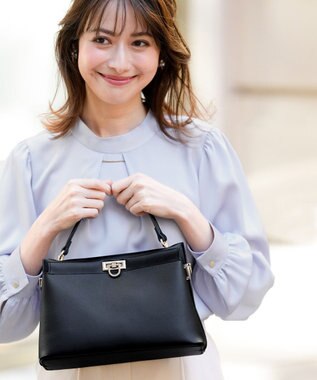 ANY SIS 【2WAY】スクエアミディトート バッグ