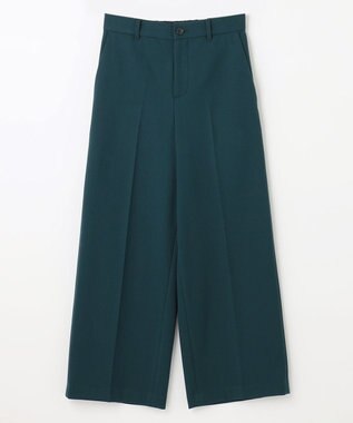 ANY 【ウエストゴム/ストレッチ/裏起毛】シークレットウォーム　ワイド ピーコックグリーン