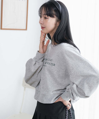 WEGO クロップドスウェット 柄1