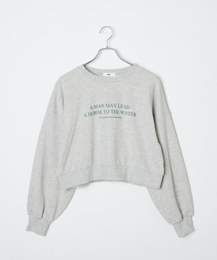 WEGO クロップドスウェット 柄1